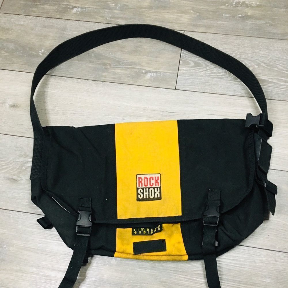 ROCKSHOX TIMBUK2 DESIGN Vintage 90’s Messenger Bag Rare! - Picture 1 of 8